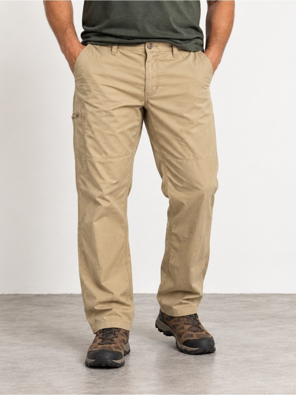 Columbia Hiking Pants Mens 36x31 Khaki Straight Leg Pockets Durable